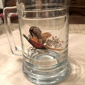 Glass duck mug